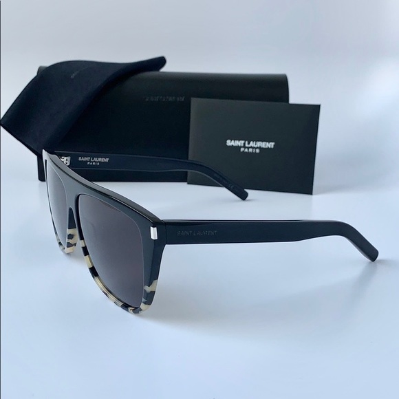 Saint Laurent Sunglasses SL 1-026 Havana/Black - Picture 3 of 7